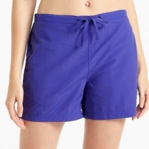 L.L.Bean BeanSport Purple Lined‎ Swim Shorts Women's L
